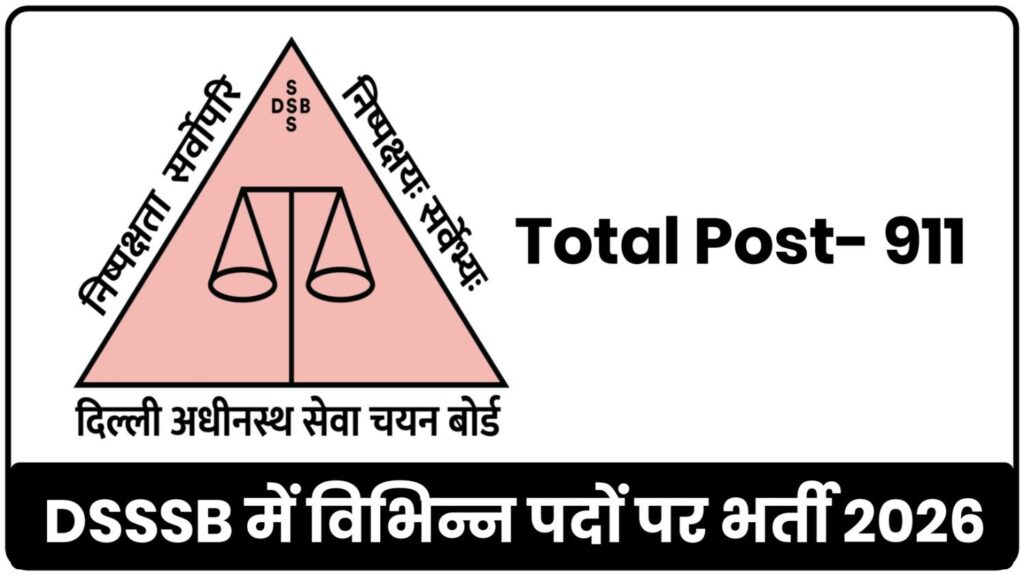 DSSSB Vacancy 2026