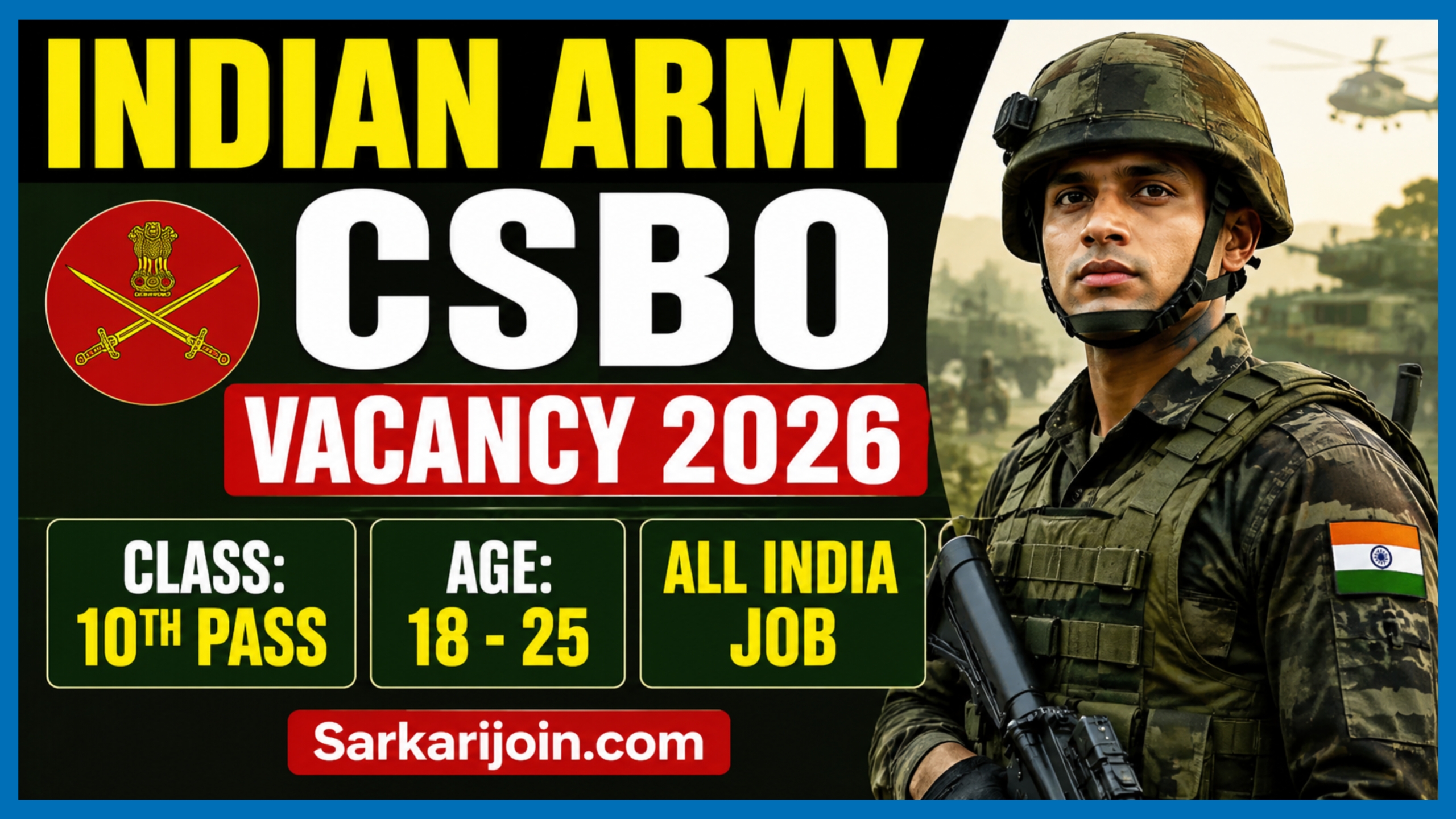 Indian Army CSBO Vacancy 2026