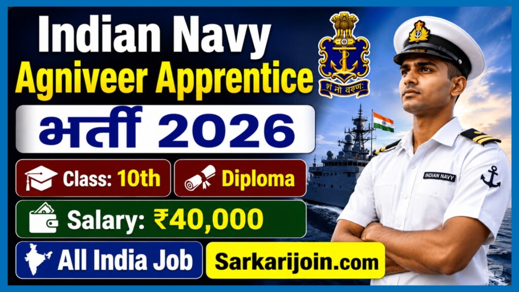 Indian Navy Agniveer Apprentice Vacancy 2026