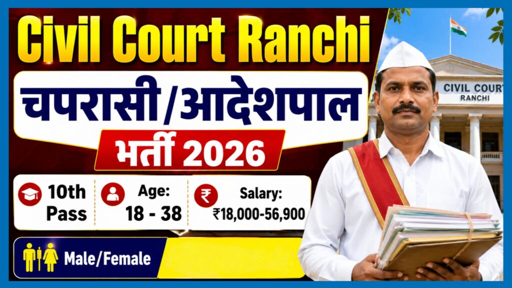 Civil Court Ranchi Vacancy 2026