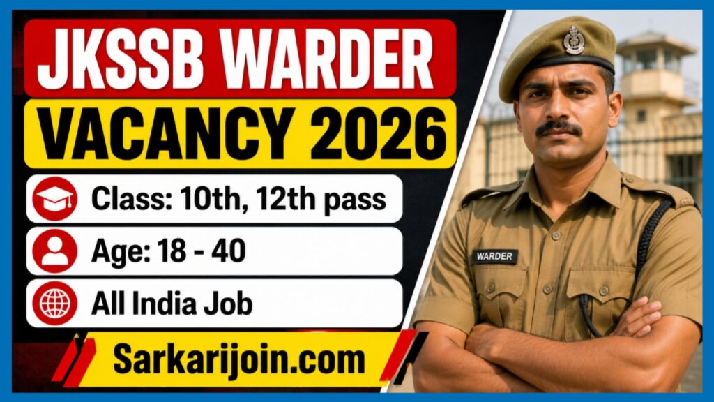 JKSSB Warder Vacancy 2026
